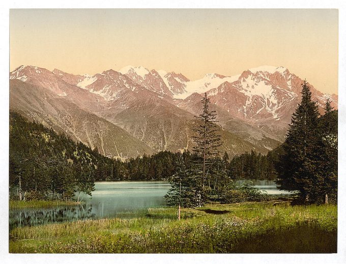 Lake Champex, II., Valais, Alps of, Switzerland