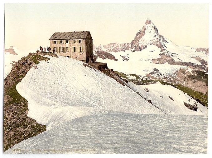 Gornergrat Railway and Matterhorn, Valais, Alps of, Switzerland