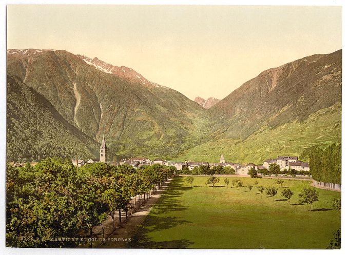 Martigny and Forclay Pass, Valais, Alps of, Switzerland