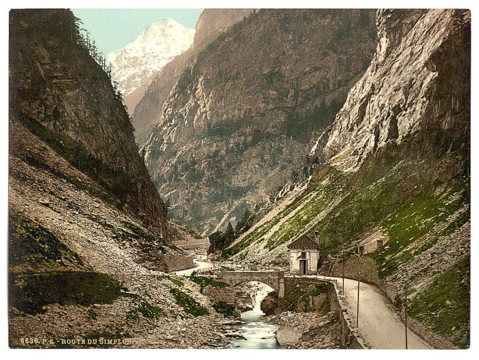 Simplon Pass, Gondoschlucht, Valais, Alps of, Switzerland