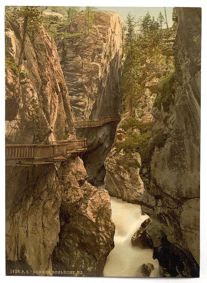 Zermatt, Upper Gorner Gorge, Valais, Alps of, Switzerland