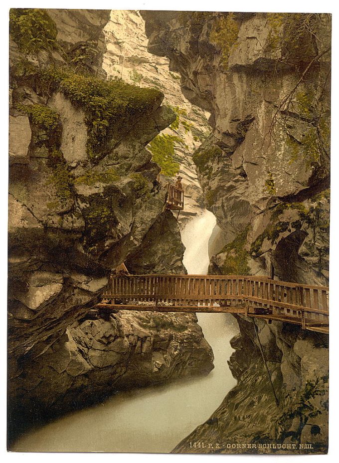 Zermatt, Upper Gorner Gorge, Valais Alps of, Switzerland