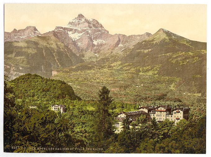Hotel, Salines and Villa des Bains, Bex, Vaud, Canton of, Switzerland