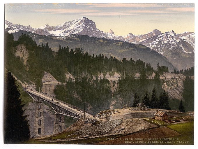 Gryon, the Grand Viaduct, Nand, Canton of, Switzerland