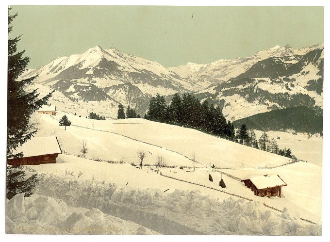 Leysin, Chaussy and the Ormont Valley in winter, Nand, Canton of, Switzerland