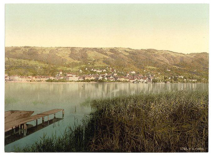 Zug, general view, from the Chamer Road, Switzerland
