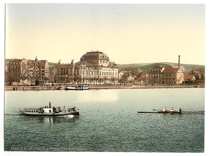 The theatre and Utoquay, Zurich, Switzerland