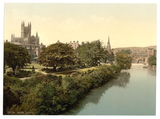 The Abbey, from the bridge, Bath, England