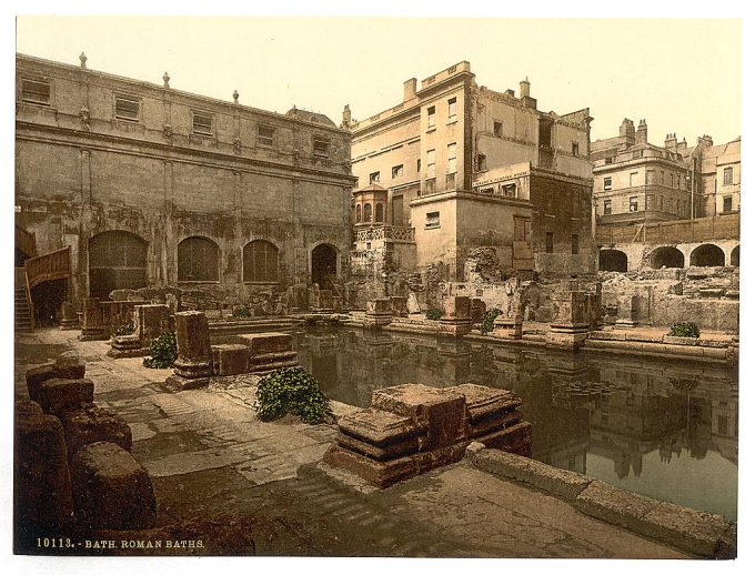 Roman Baths and Abbey, Bath, England