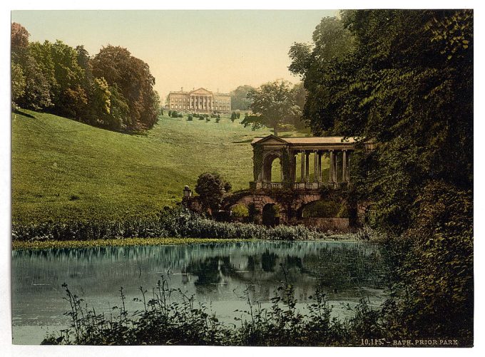 Prior Park College with Palladin Bridge, Bath, England