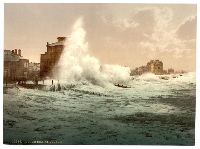 Rough sea, Bognor, England