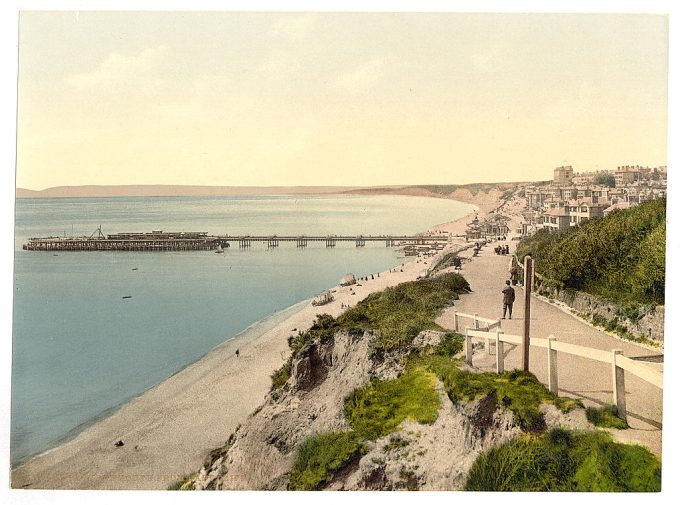 From the East Cliff, Bournemouth, England