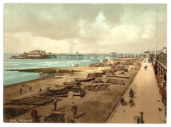 The Pier from the east, Brighton, England