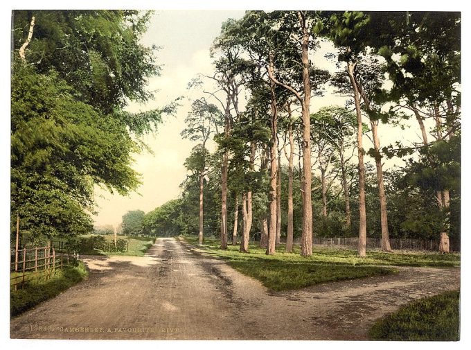 Royal Military College, a favorite drive, Sandhurst, Camberley, England