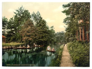 Boating and fishing, Camberley, England