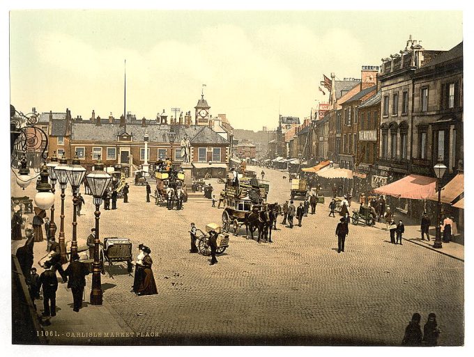 Market place, Carlisle, England