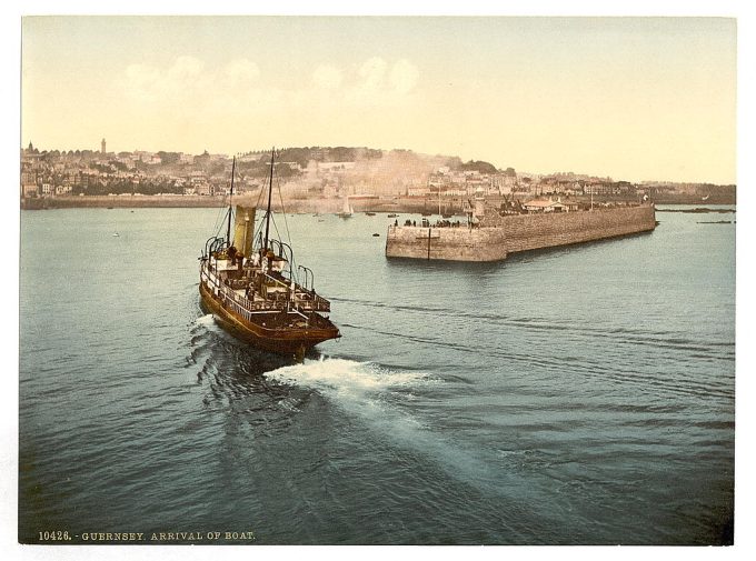 Guernsey, St. Peter's Port, arrival of boats, Channel Islands, England
