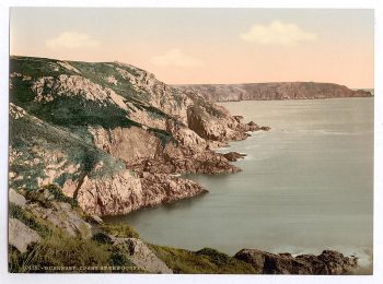 Guernsey, coast at Gouffre, Channel Islands, England