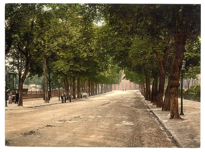 Promenade looking towards Queen's Hotel, Cheltenham, England