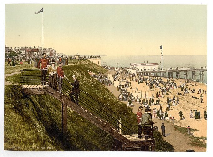 From the cliffs, Clacton-on-Sea, England