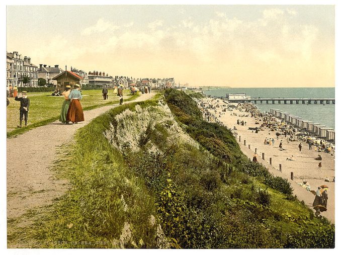 West cliff, Clacton-on-Sea, England