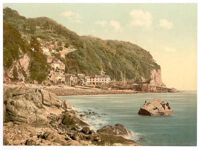 From the harbor, Clovelly, England