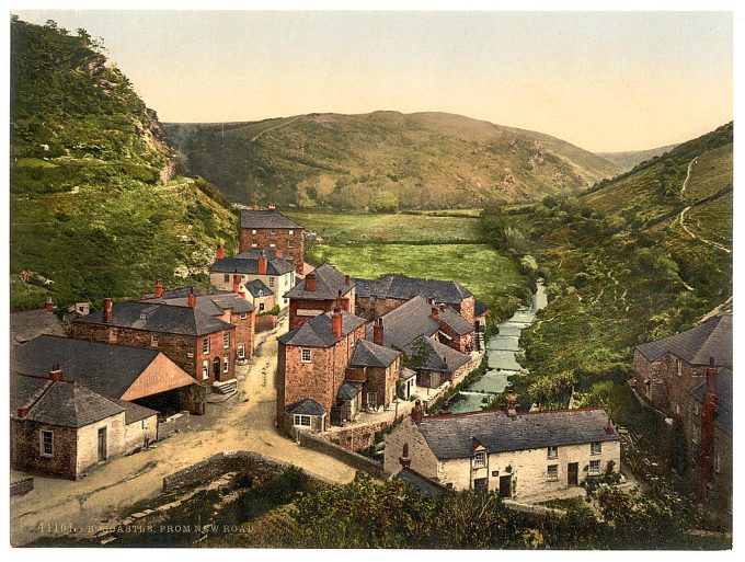 Boscastle, view from New Road, Cornwall, England