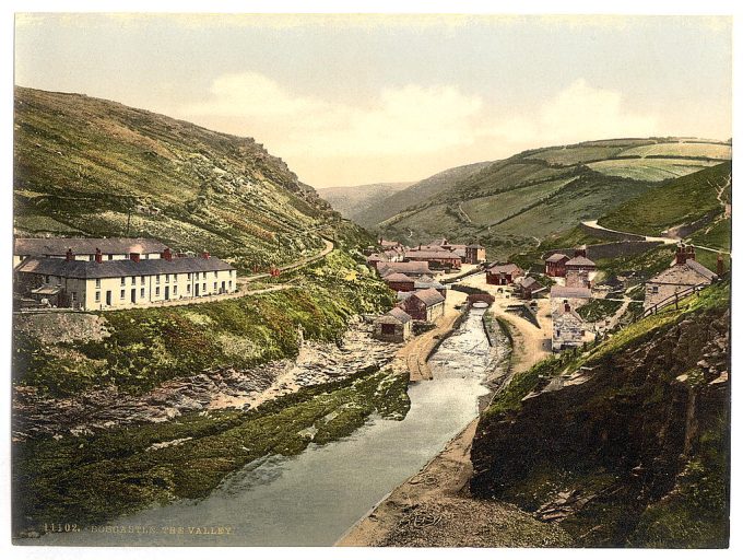 Boscastle, the valley, Cornwall, England