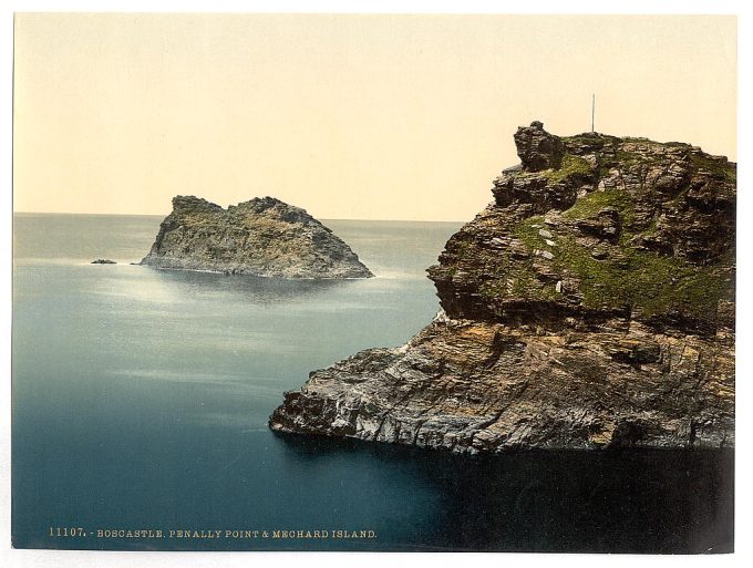 Boscastle, Penally Point and Mechard Island, Cornwall, England