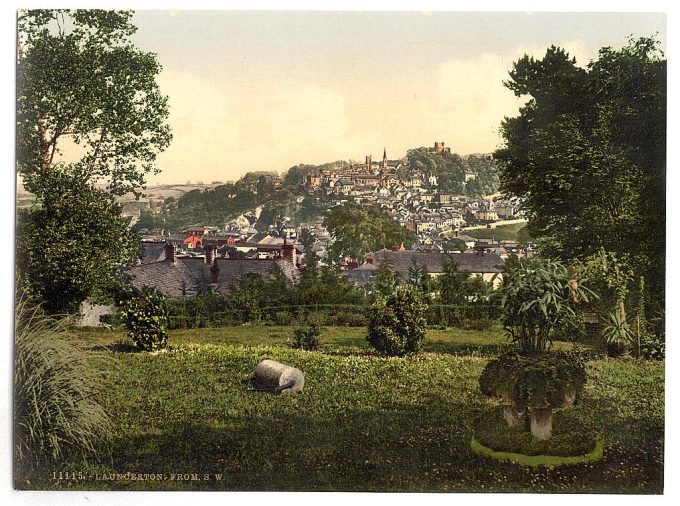 Launceston from S.W., Cornwall, England