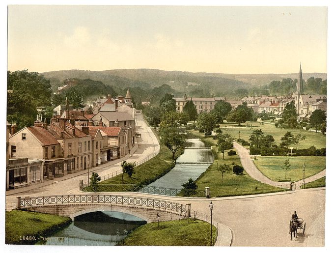 General view from cascade, Dawlish, England