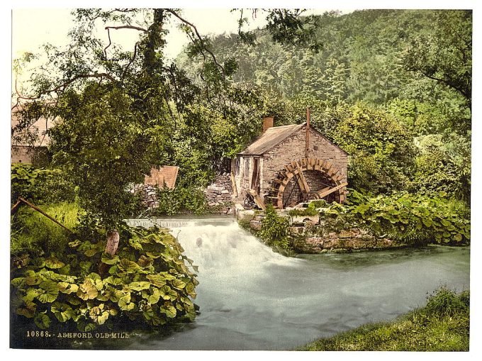 Ashford, old mill, Derbyshire, England