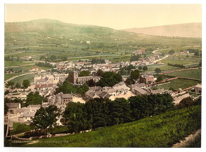 General view, Castleton, Derbyshire, England