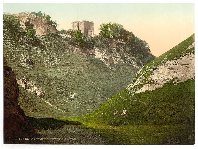 Peveril Castle, Castleton, Derbyshire, England