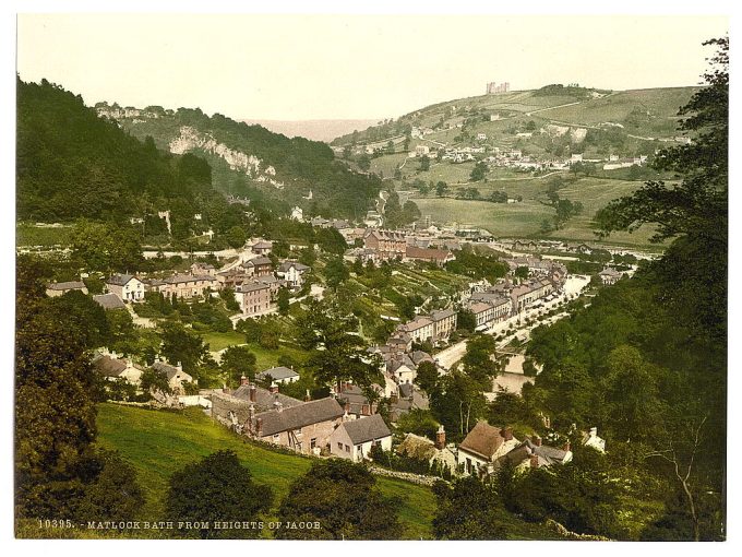 Matlock Bath, from Heights of Jacob, Derbyshire, England