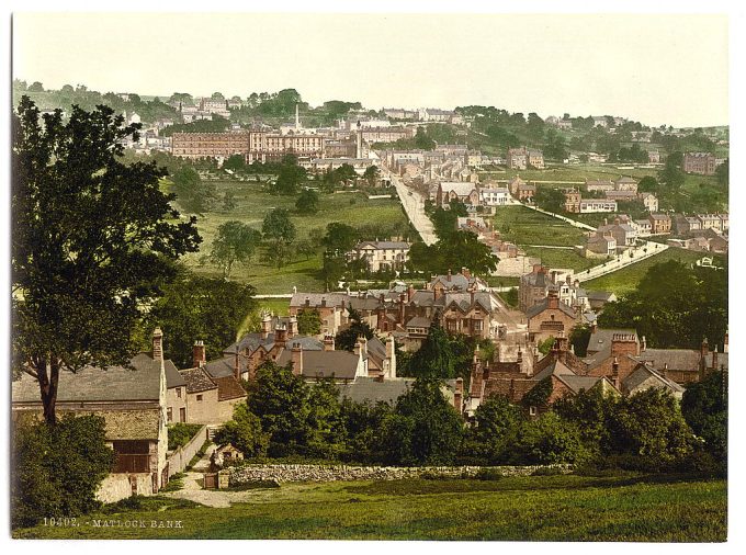 Matlock Bank showing hydropathic, Derbyshire, England