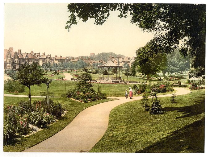 Borough Gardens from south, Dorchester, England