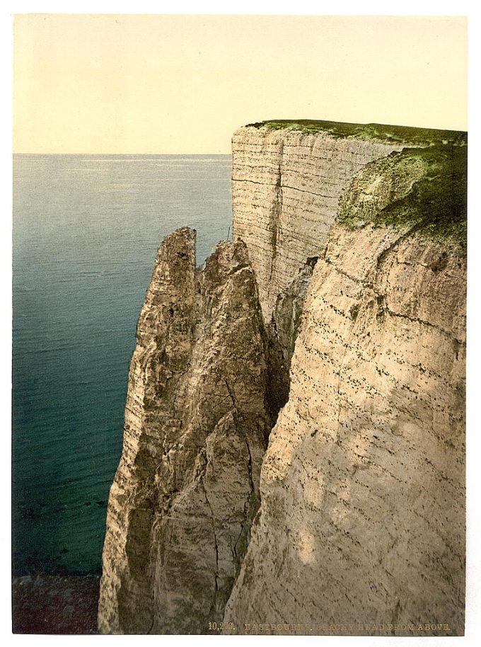 Beachy Head from above, Eastbourne, England