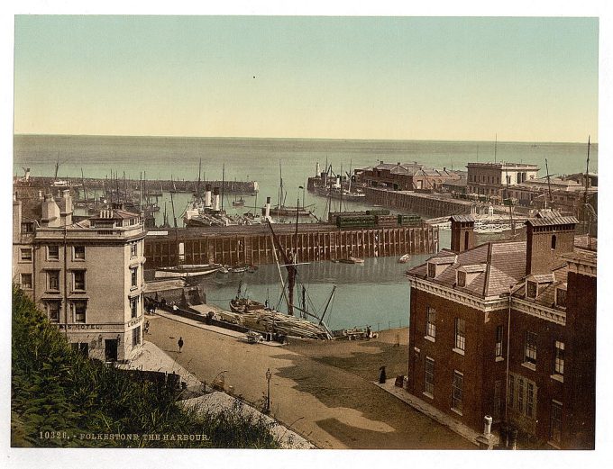 The harbor, Folkestone, England