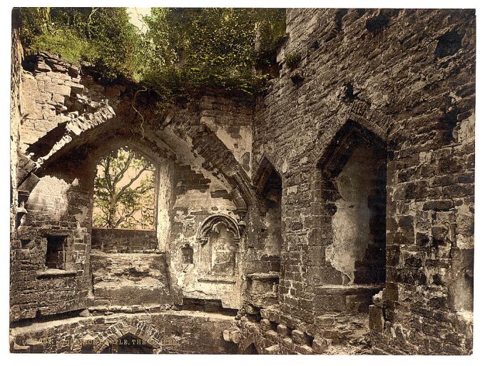 Castle, the chapel, Goodrich, England