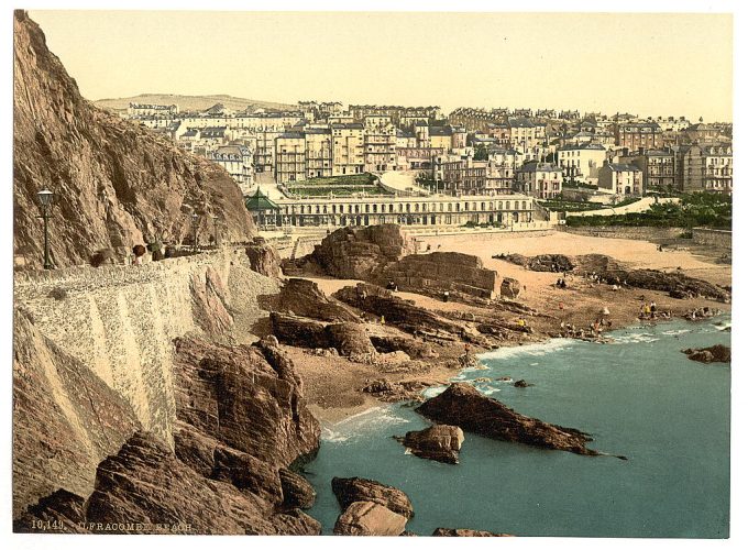 Town and beach from Capstone, Ilfracombe, England