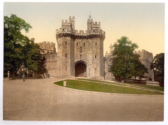 The gateway, Lancaster Castle, England