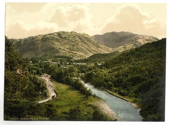 Borrowdale Valley, from Bowder Stone, Lake District, England
