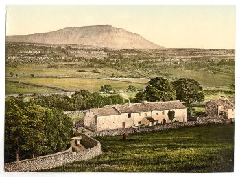 Ingleborough from Chapel-le-Dale, Lake District, England
