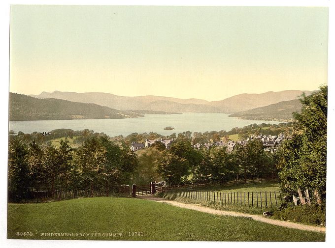 Windermere, from summit, Lake District, England