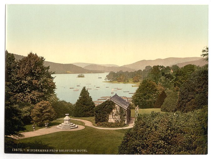 Windermere, from Belsfield Hotel, Lake District, England