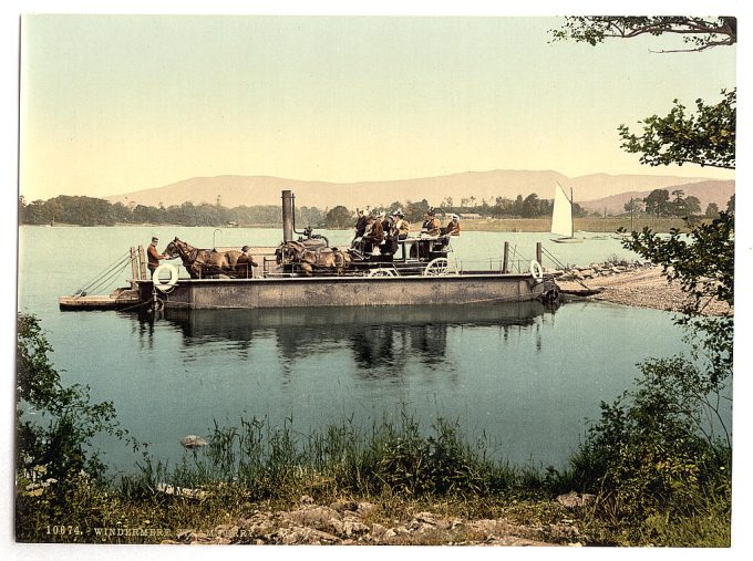 Windermere, steam ferry, Lake District, England