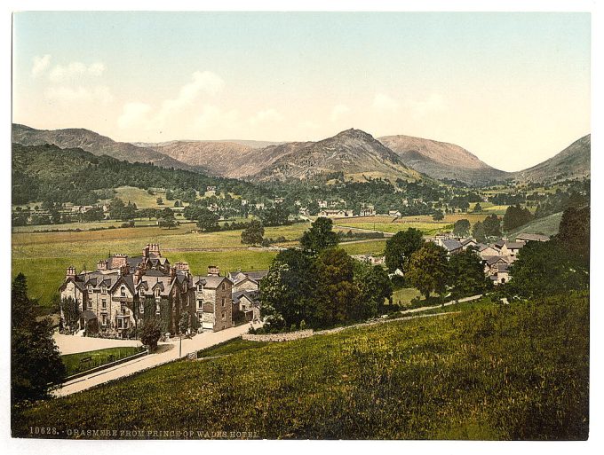 Grasmere, from Prince of Wales Hotel, Lake District, England