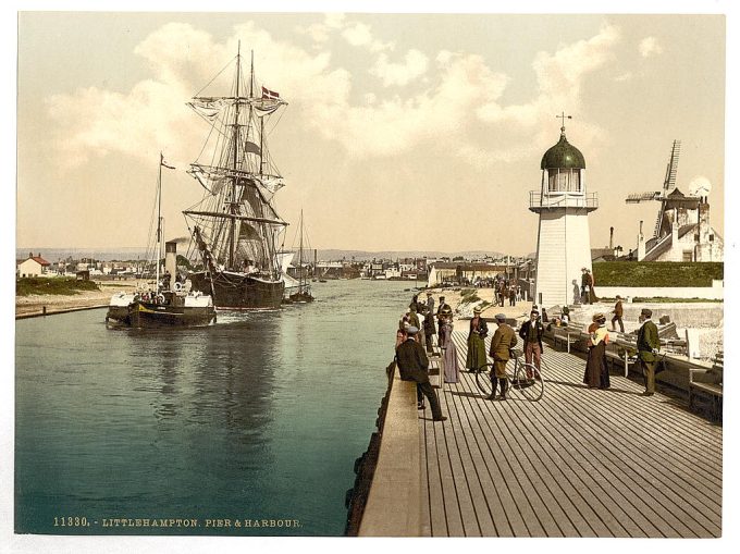 Pier and harbor, Littlehampton, England