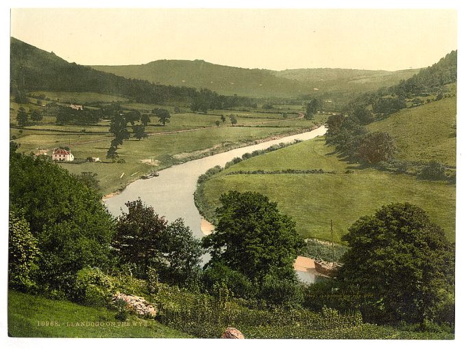 General view, Llandogo on the Wye, England